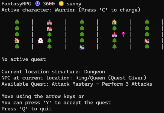 FantasyRPG Game World